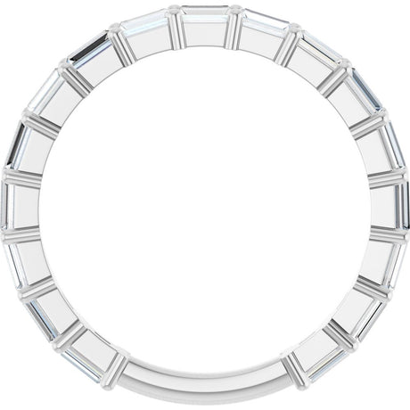 14K White Gold 3/4 CTW Natural Diamond Anniversary Band