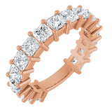 14K Rose Gold 3 3/8 CTW Lab-Grown Diamond Anniversary Band