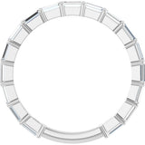 Platinum 1/2 CTW Lab-Grown Diamond Anniversary Band