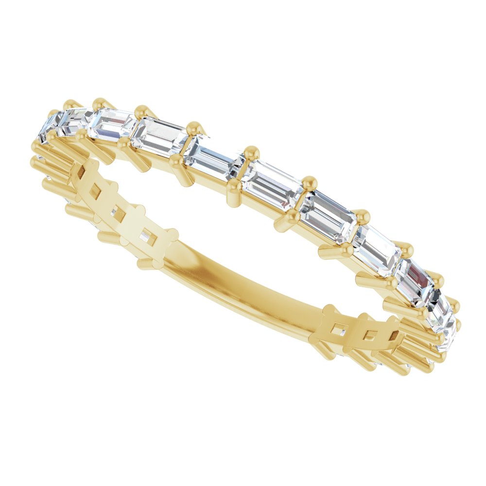 14K Yellow 5/8 CTW Lab-Grown Diamond Anniversary Band