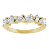 14K Yellow 7/8 CTW Natural Diamond Anniversary Band