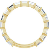 14K Yellow Gold 1 1/3 CTW Lab-Grown Diamond Anniversary Band