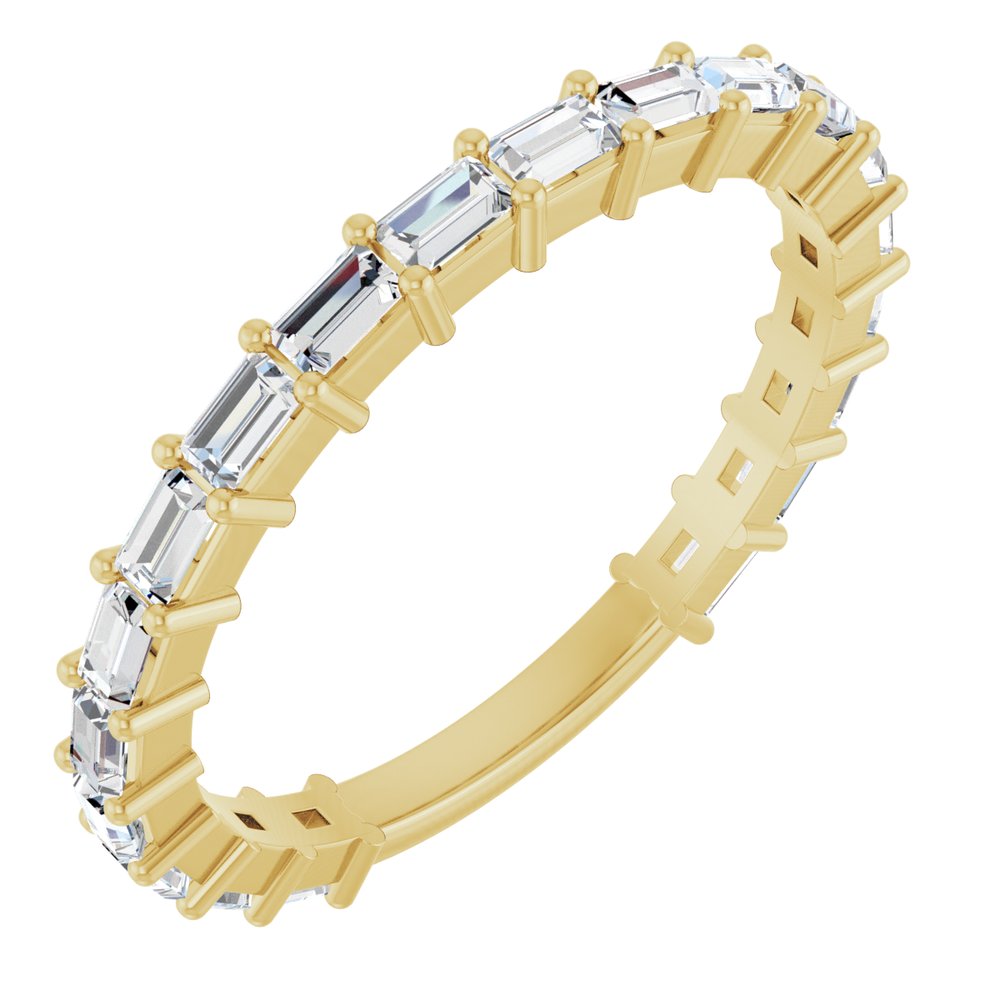 14K Yellow 5/8 CTW Lab-Grown Diamond Anniversary Band