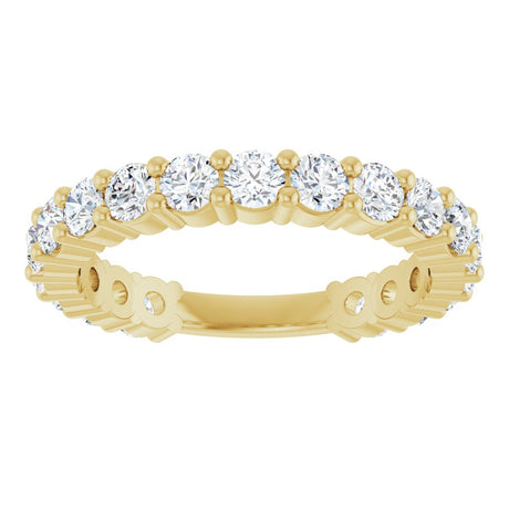 14K Yellow Gold 1 1/3 CTW Lab-Grown Diamond Anniversary Band