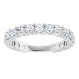 14K White Gold 1 1/3 CTW Lab-Grown Diamond Anniversary Band