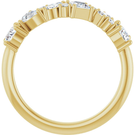 14K Yellow 7/8 CTW Lab-Grown Diamond Anniversary Band