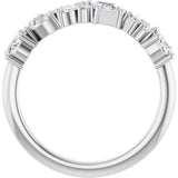 14K White 7/8 CTW Natural Diamond Anniversary Band