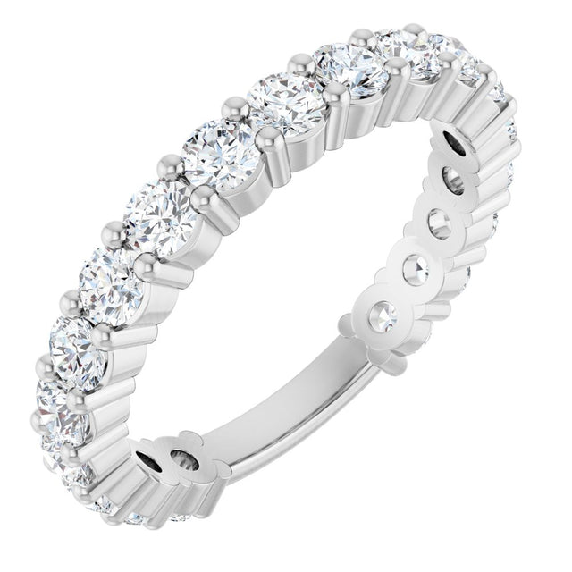 14K White Gold 1 1/3 CTW Lab-Grown Diamond Anniversary Band