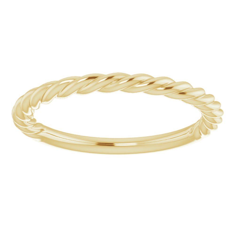 14K Yellow 1.7 mm Rope Band