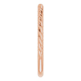 14K Rose Gold 1.7 mm Rope Band Size 6