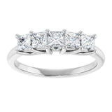 14K White 3/4 CTW Natural Diamond Anniversary Band