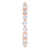 14K Rose Gold 3/4 CTW Natural Diamond Eternity Band