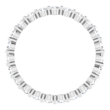 Platinum 3/4 CTW Natural Diamond Eternity Band