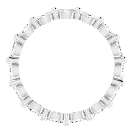 Platinum 5/8 CTW Natural Diamond Eternity Band