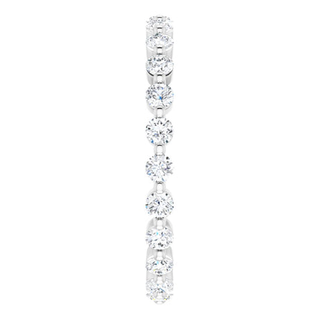 Platinum 3/4 CTW Natural Diamond Eternity Band