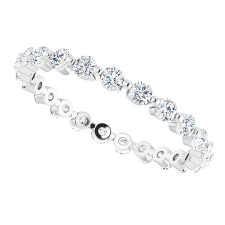 Platinum 3/4 CTW Natural Diamond Eternity Band