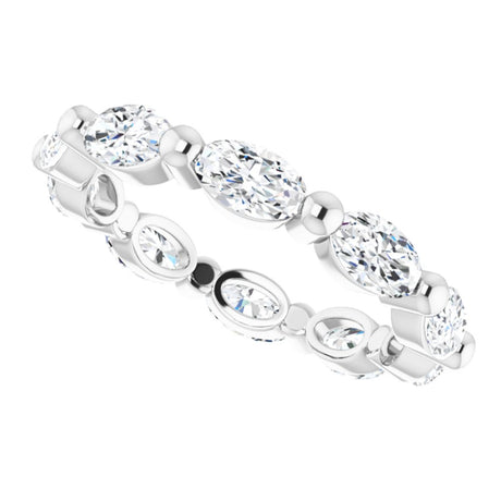 14K White Gold 2 1/2 CTW Natural Diamond Eternity Band