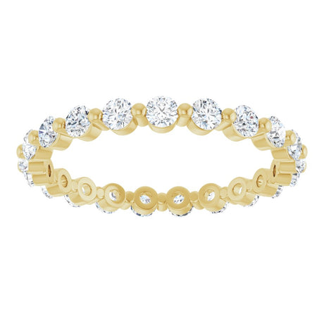 14K Yellow Gold 7/8 CTW Lab-Grown Diamond Eternity Band