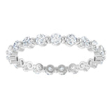 14K White Gold 3/4 CTW Lab-Grown Diamond Eternity Band