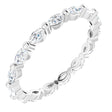 Platinum 5/8 CTW Natural Diamond Eternity Band