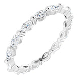 Platinum 5/8 CTW Natural Diamond Eternity Band