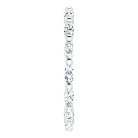 Platinum 5/8 CTW Natural Diamond Eternity Band
