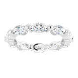 14K White Gold 1 9/10 CTW Lab-Grown Diamond Eternity Band