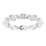 14K White Gold 2 1/2 CTW Natural Diamond Eternity Band