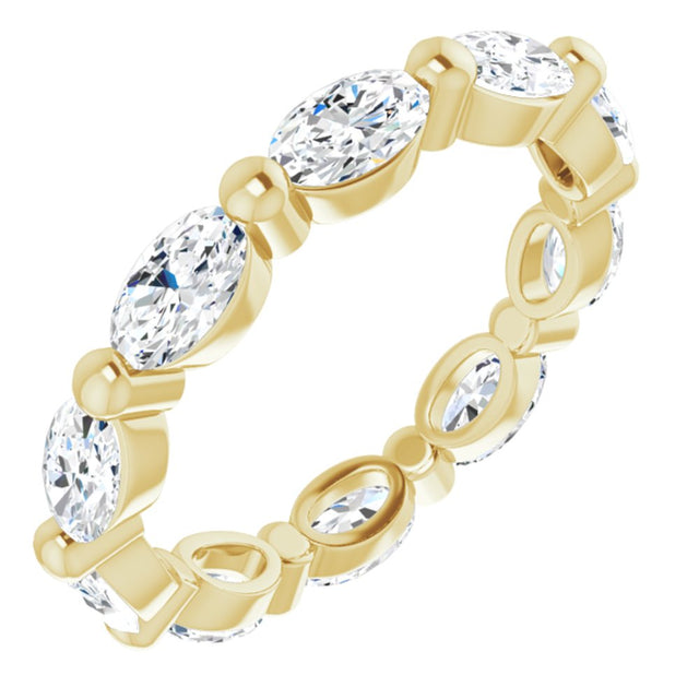 14K Yellow Gold 1 9/10 CTW Lab-Grown Diamond Eternity Band