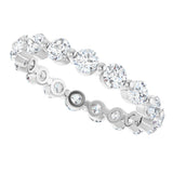 14K White Gold 1 1/2 CTW Lab-Grown Diamond Eternity Band