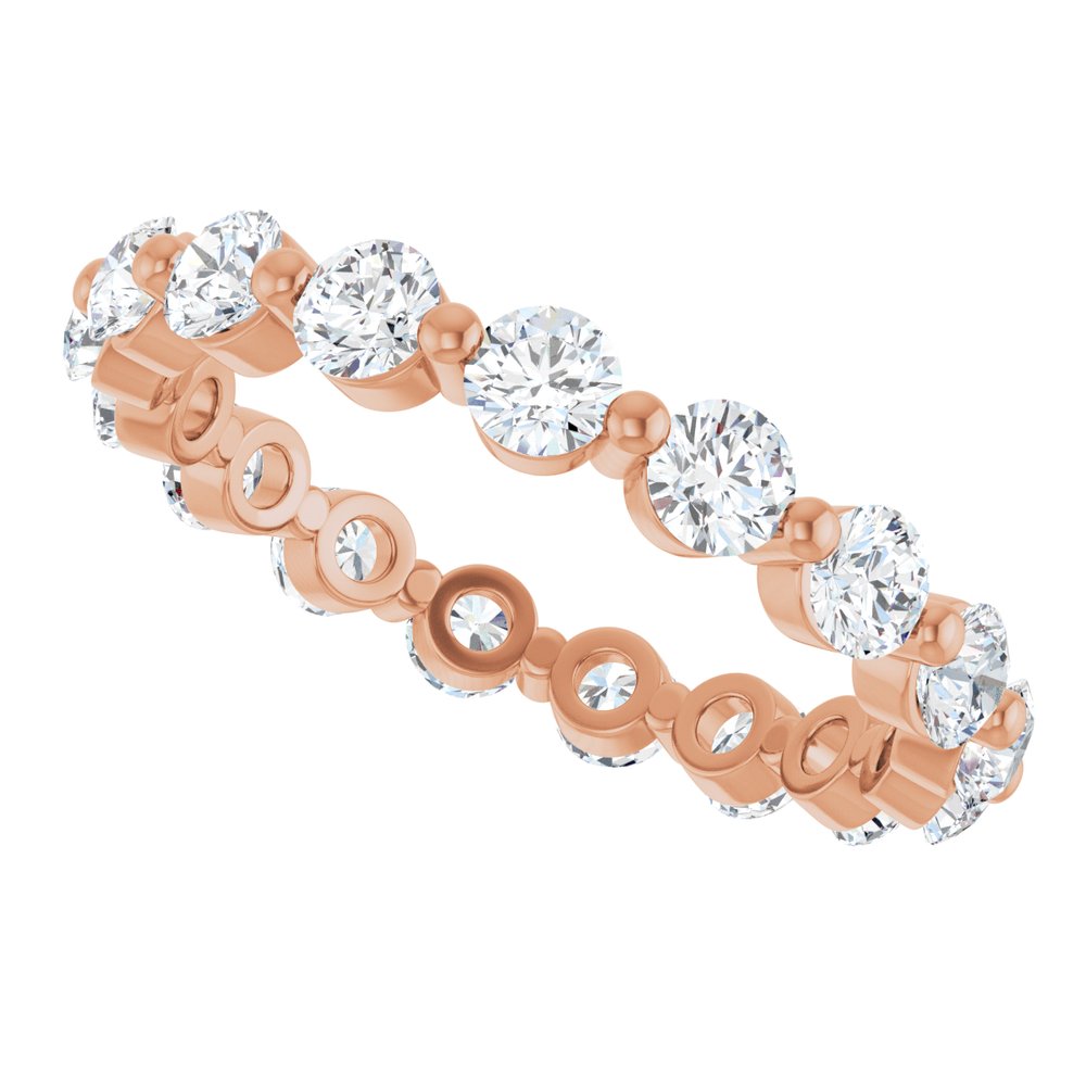 14K Rose 1 3/4 CTW Natural Diamond Eternity Band