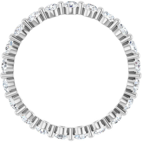 14K White Gold 3/4 CTW Lab-Grown Diamond Eternity Band