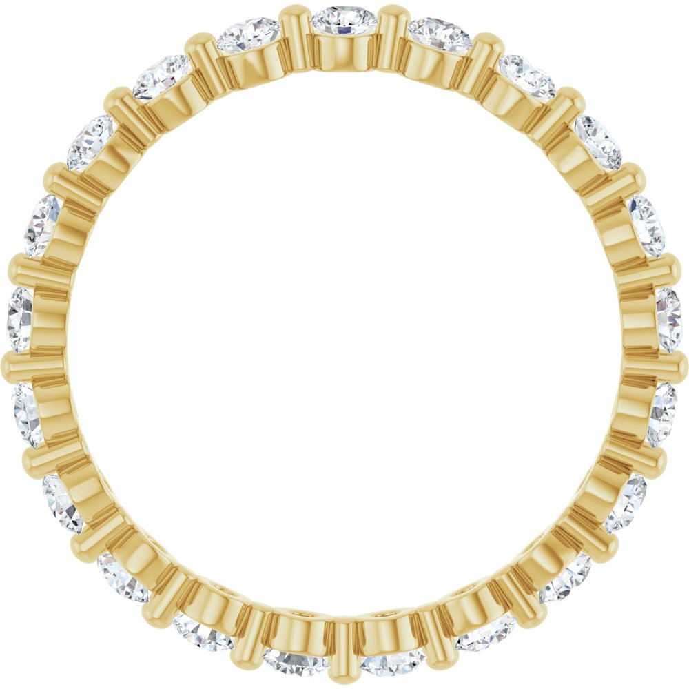 14K Yellow Gold 7/8 CTW Lab-Grown Diamond Eternity Band