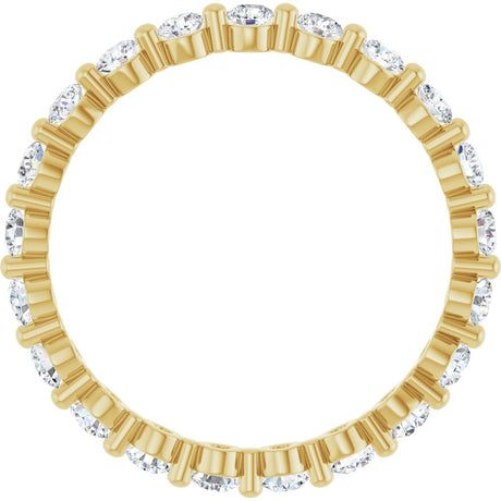 14K Yellow Gold 7/8 CTW Lab-Grown Diamond Eternity Band