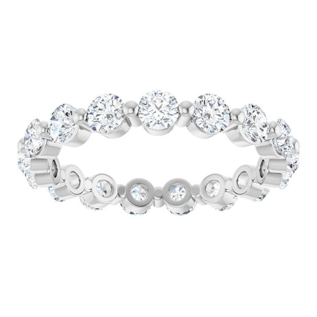 14K White Gold 1 1/2 CTW Lab-Grown Diamond Eternity Band
