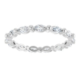 14K White Gold 3/4 CTW Lab-Grown Diamond Eternity Band