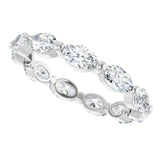14K White Gold 1 9/10 CTW Lab-Grown Diamond Eternity Band