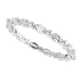 14K White Gold 3/4 CTW Lab-Grown Diamond Eternity Band