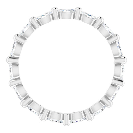 14K White 5/8 CTW Natural Diamond Eternity Band