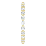 14K Yellow 5/8 CTW Natural Diamond Eternity Band