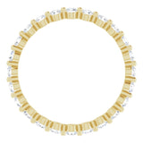14K Yellow 5/8 CTW Natural Diamond Eternity Band
