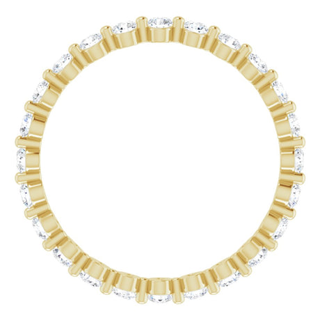 14K Yellow 5/8 CTW Natural Diamond Eternity Band