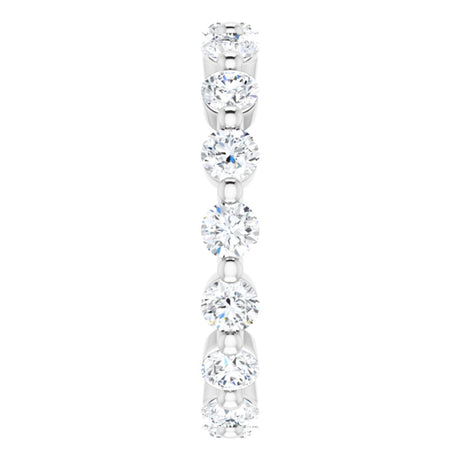 14K White Gold 1 5/8 CTW Natural Diamond Eternity Band
