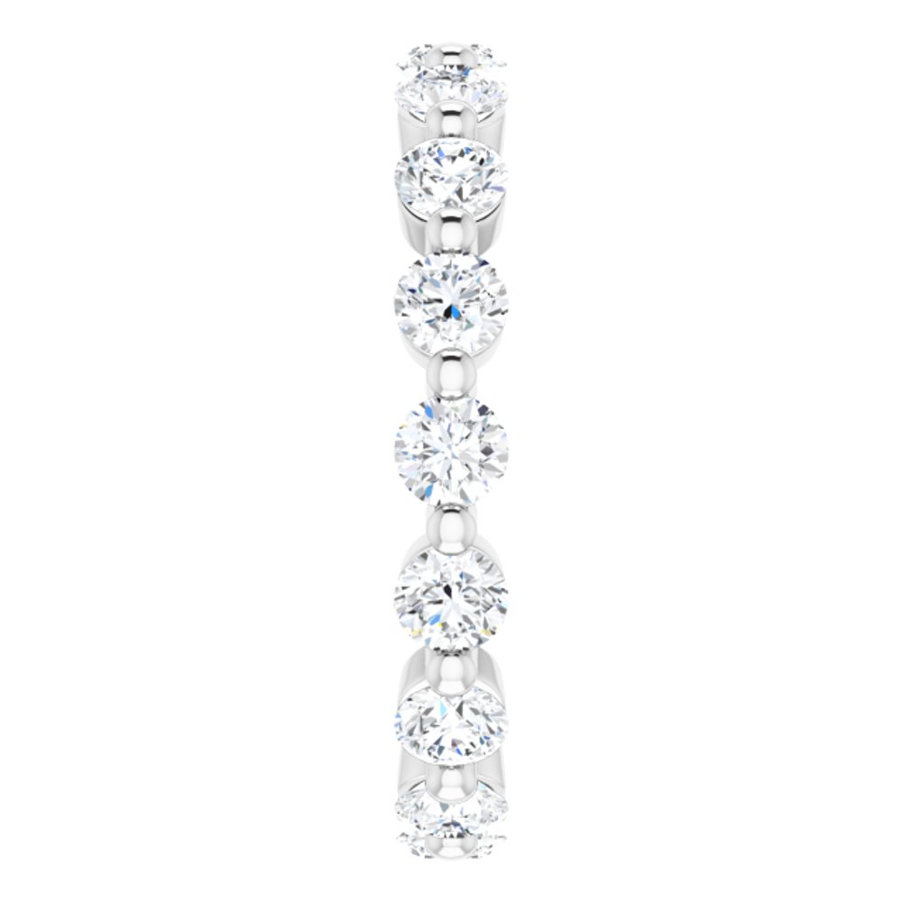 14K White Gold 1 5/8 CTW Natural Diamond Eternity Band