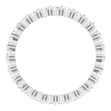 14K White 1/2 CTW Natural Diamond Eternity Band