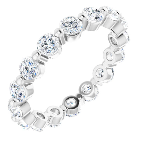 14K White Gold 1 5/8 CTW Natural Diamond Eternity Band