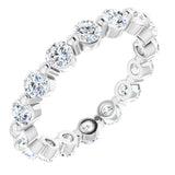 14K White Gold 1 5/8 CTW Natural Diamond Eternity Band