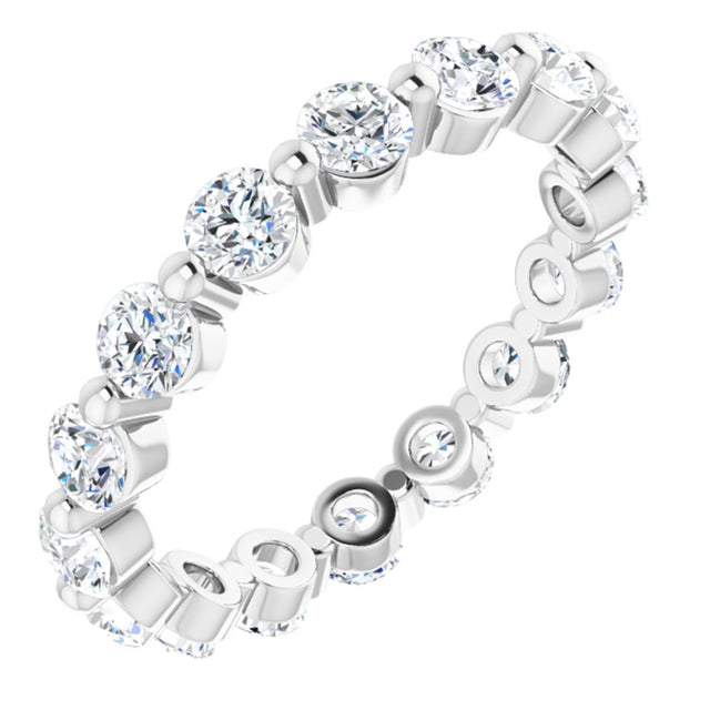 14K White Gold 1 5/8 CTW Natural Diamond Eternity Band