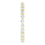 14K Yellow 1/2 CTW Natural Diamond Eternity Band