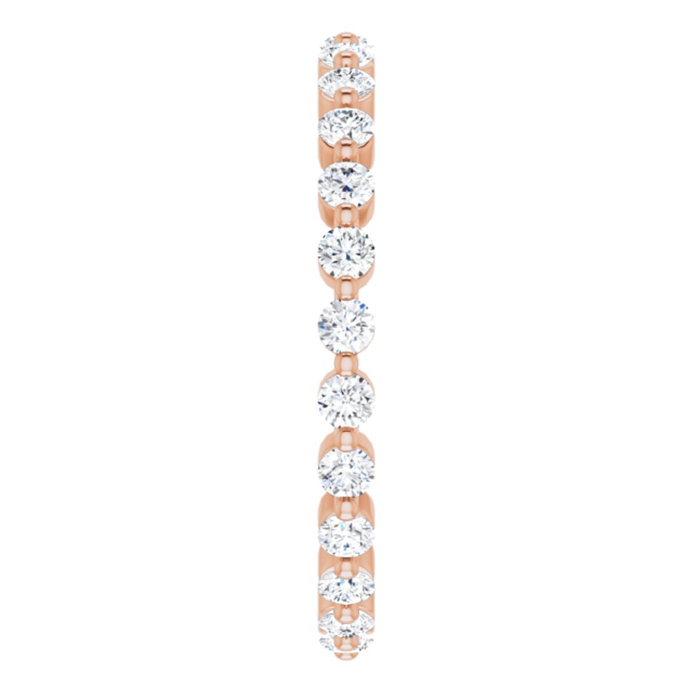 14K Rose 1/2 CTW Natural Diamond Eternity Band